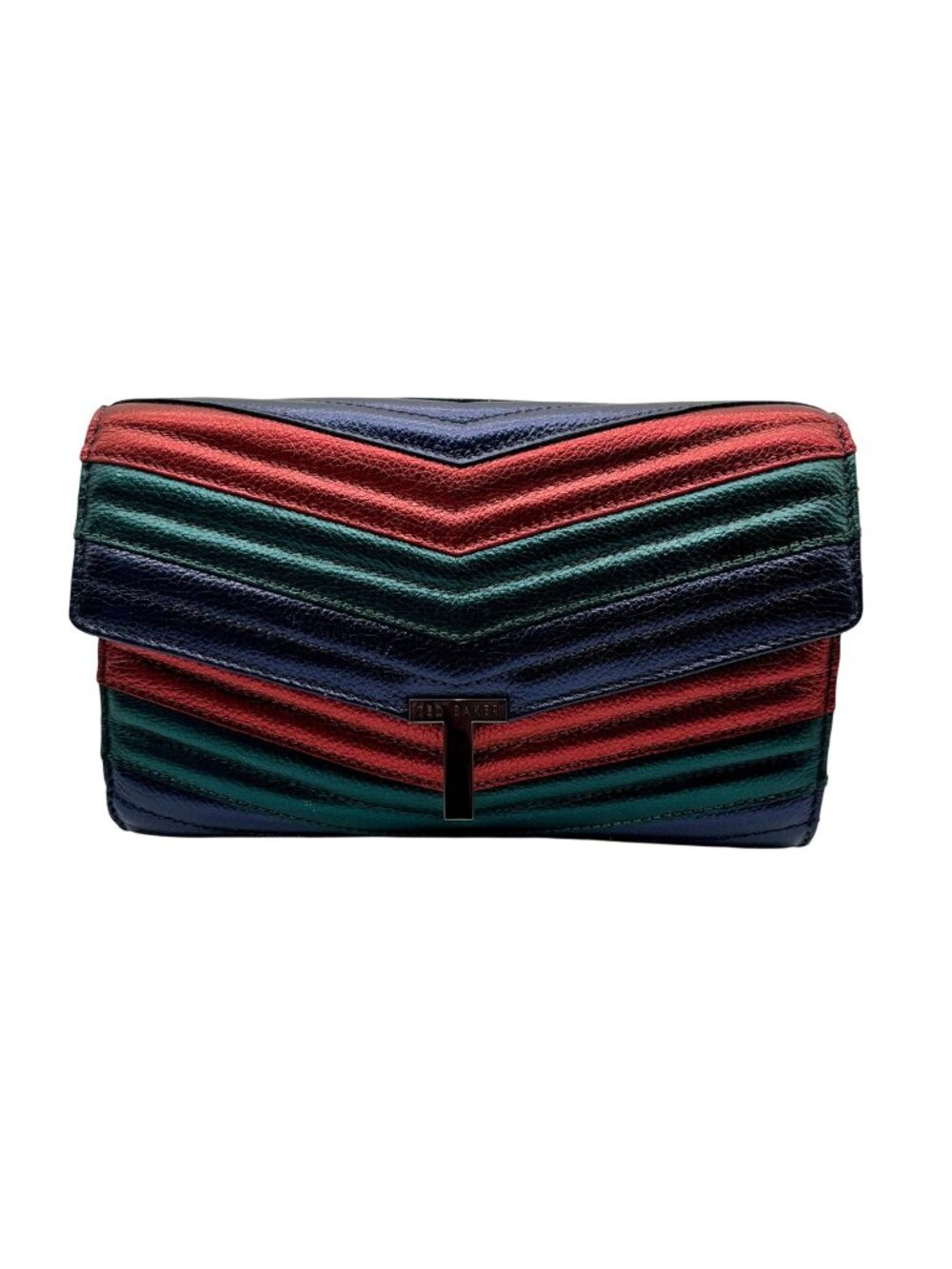 Ted Baker Multi Colored Pebbled Leather Crossbody